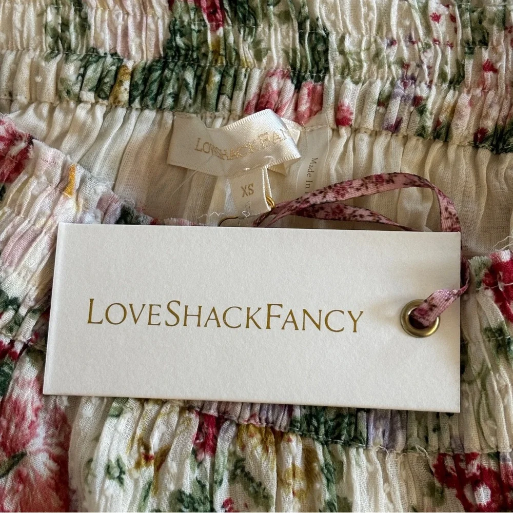 NWT LoveShackFancy Agnessa Skirt Shining Gemstone XS - Picture 5 of 13